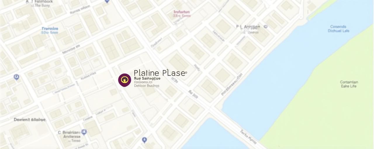 Carte statique montrant l'emplacement de Platine Pause au 34 Rue Saint-Louis en l'Île, à Paris. La rue est bordée d'immeubles haussmanniens.